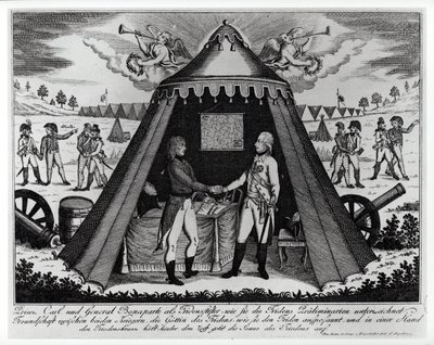 The Treaty of Campo Formio, 18th October 1797 by French School